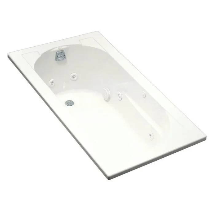 Devonshire 5 ft. Acrylic Oval Drop-in Whirlpool Bathtub in White
