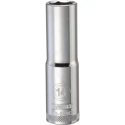 DeWalt 14 mm X 1/2 in. drive Metric 6 Point Deep Socket 1 pc