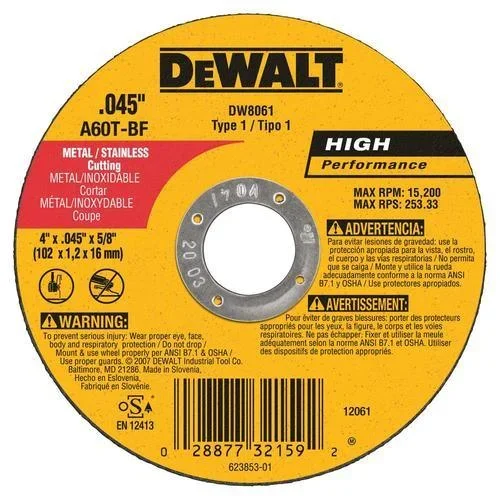 DEWALT 5-Pack Aluminum Oxide 4-in Grinding Wheel