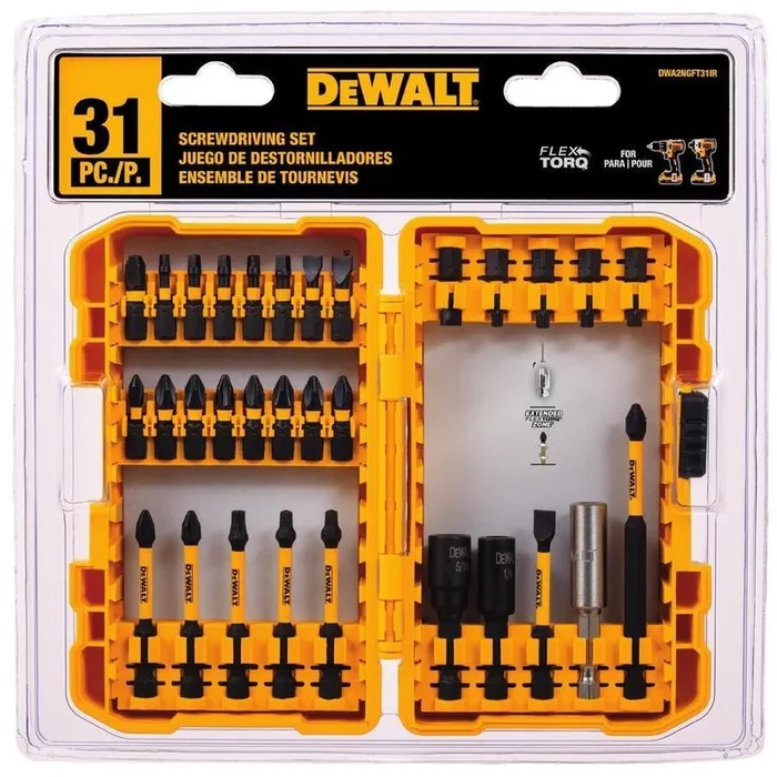 DEWALT FlexTorq 31-Piece 1/4-in Impact Driver Bit Set