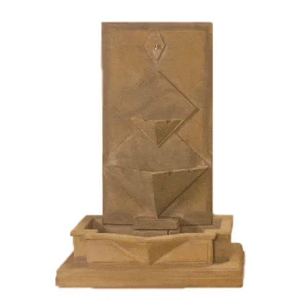 Diamante Wall Outdoor Cast Stone Garden Fountain