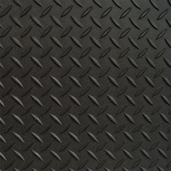 Diamond Deck 5 ft. x 20 ft. Black Textured PVC Rollout Flooring