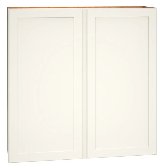 Diamond Express Jamestown 42-in W x 42-in H x 12-in D White Wall Fully Assembled Plywood Cabinet (Recessed Panel Shaker Door Style)