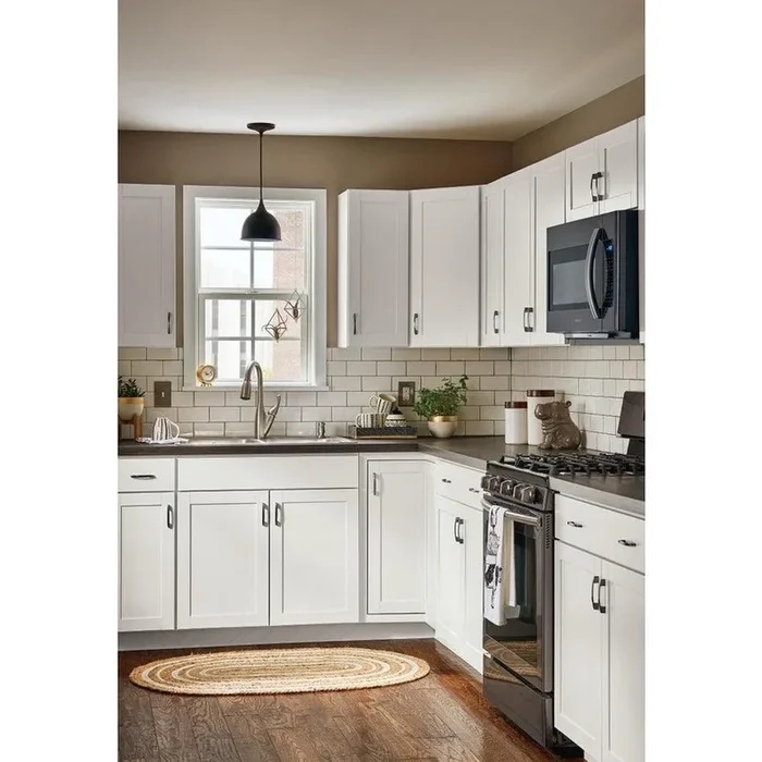 Diamond NOW Arcadia 36-in W x 35-in H x 23.75-in D Truecolor White Blind Corner Base Stock Cabinet