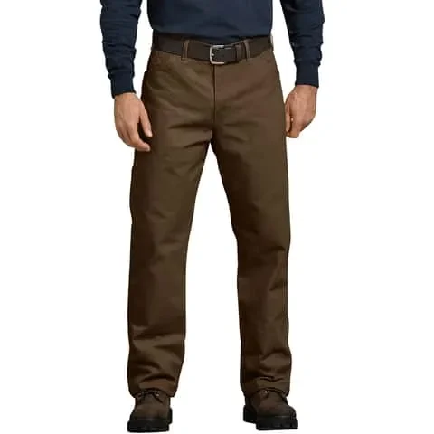 Dickies Men’s Cotton Carpenter Jeans Brown 36×32 7 pocket 1 pk