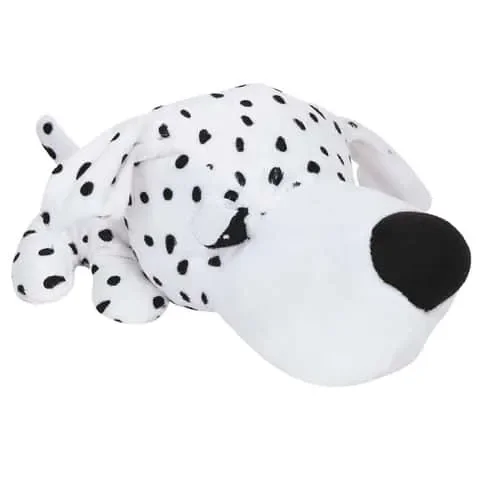 Digger’s FatHedz Black/White Plush Dalmation Dog Toy 1 pk