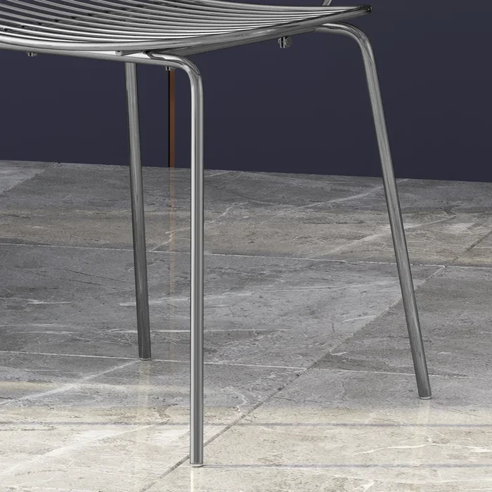 Dining Chair Gunmetal Iron