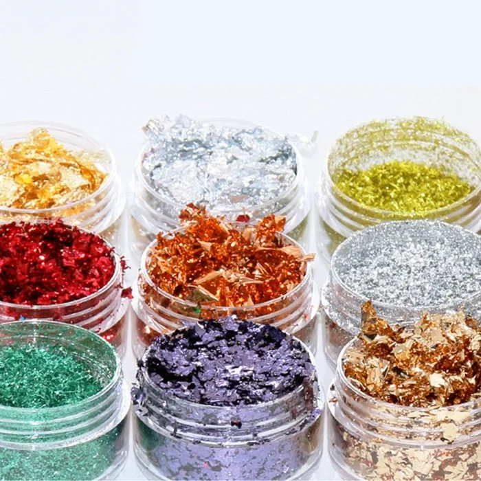 DIY Decorative Crushed Gold Leaves