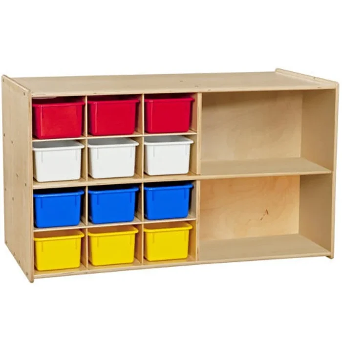 Double Mobile Storage with 12 Assorted Trays