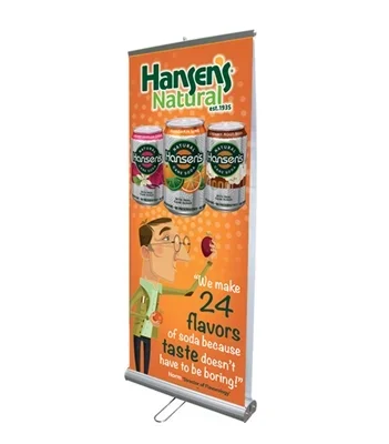 Double Sided 33″ Retractable Roll Up Banner Stand