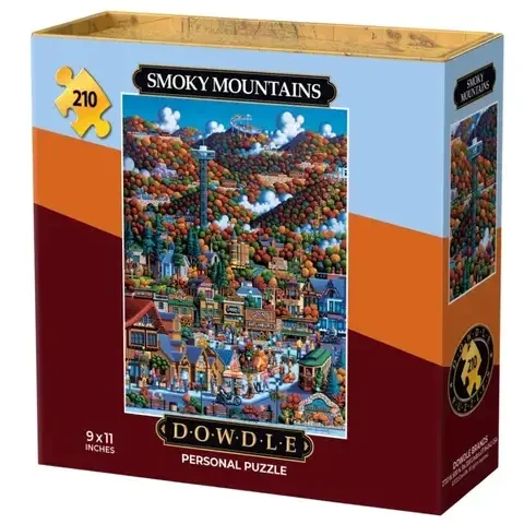 Dowdle Smoky Mountain Personal Puzzle Multicolored 210 pc