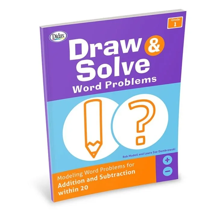 Draw & Solve Word Problems Grade 1 Workbook