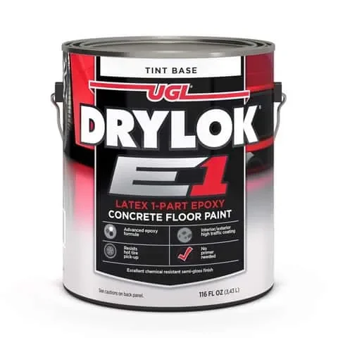 Drylok E1 Semi-Gloss Tint Base Acrylic Epoxy Blend Epoxy Floor Paint 1 gal