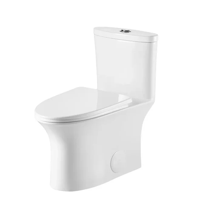Dual-Flush 1.1 GPF/1.6 GPF Elongated One-Piece Toilet in White Soft Closing Seat High-Efficiency Water Sense
