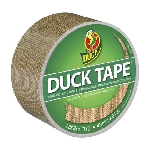 Duck 1.88 in. W X 10 yd L Brown Burlap Duct Tape