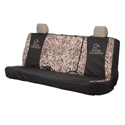 Ducks Unlimited Black/Brown Mossy Oak Bench Seat Cover 1 pk