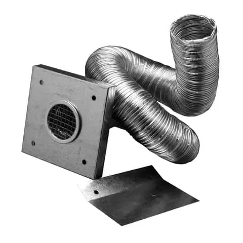 DuraVent PelletVent 3 in. D X 120 in. L Aluminum/Galvanized Steel Air Intake Kit