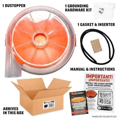 Dustopper Pro 12.25 in. D Low-profile Wet/Dry Vac Attachment 1 pc