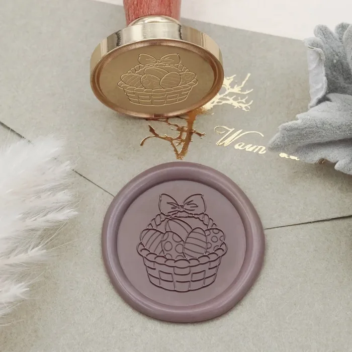 Easter Egg Basket Wax Seal Stamp