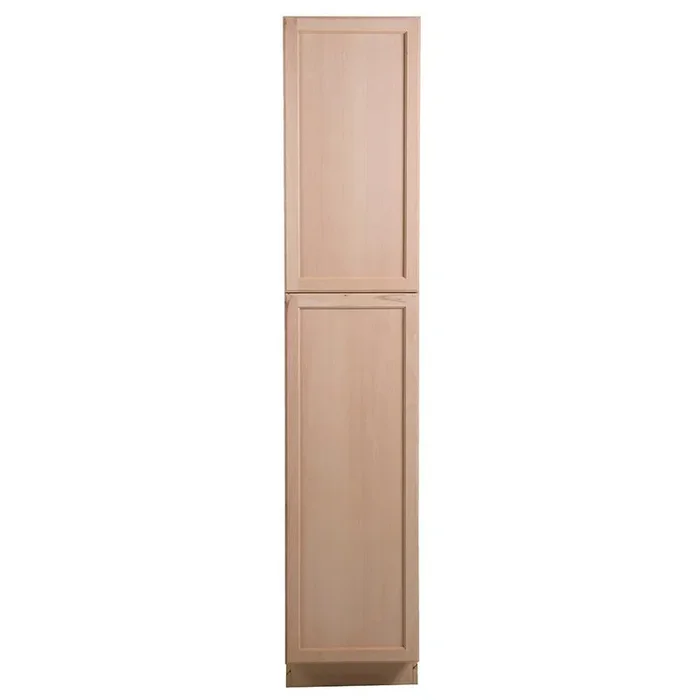 Easthaven Shaker Assembled 18x90x24 in. Frameless Pantry Cabinet in Unfinished Beech