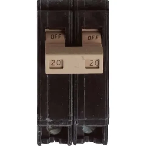 Eaton 20 amps Plug In 2-Pole Circuit Breaker