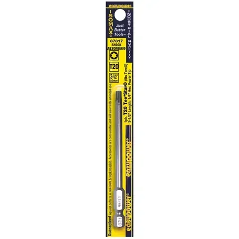 Eazypower Isomax T-Star T20 X 3-1/2 in. L Power Bit Chrome Vanadium Steel 1 pc