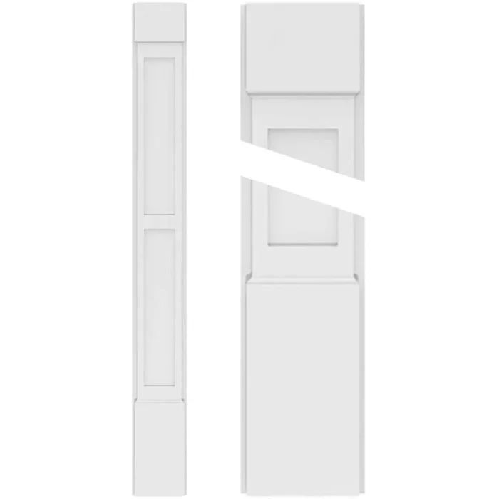 Ekena Millwork 2 in. D x 12 in. W x 120 in. L Primed Polyurethane Pilaster 1- Pack