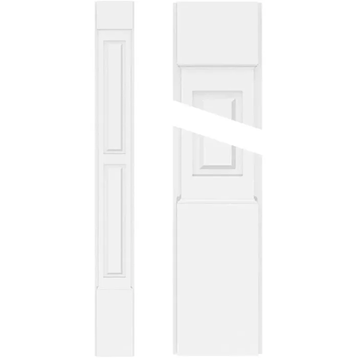 Ekena Millwork 2 in. D x 7 in. W x 82 in. L Primed Polyurethane Pilaster 1-Pack
