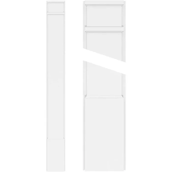 Ekena Millwork 2 in. D x 9 in. W x 108 in. L Primed Polyurethane Pilaster 1- Pack