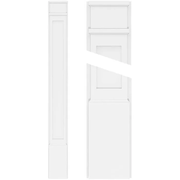 Ekena Millwork 2 in. D x 9 in. W x 72 in. L Primed Polyurethane Pilaster 1- Pack