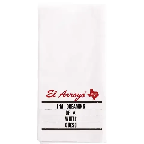El Arroyo White Cotton I’m dreaming of a White Queso Tea Towel 1 pk