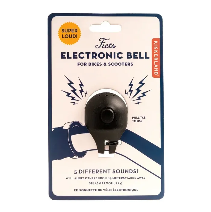 Electronic Battery Operated Bicycle Handlebar Bell – Five Sounds
