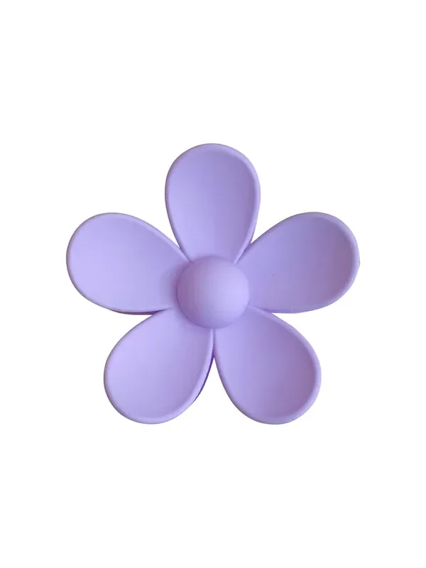 Elodie Flower Hair Clip – Matte Lilac