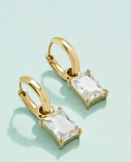 Emerald Drop Convertible Earrings