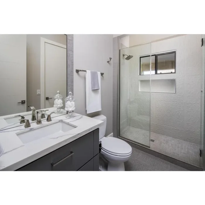 Emser CANVAS Tweed Porcelain Bullnose Tile (3-in x 12-in)