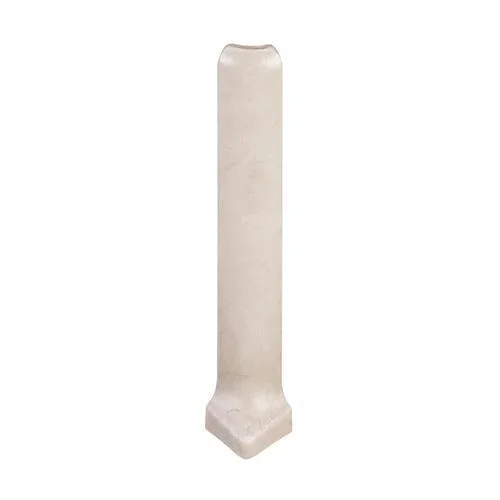 Emser Citadel Ivory Porcelain Cove Corner Tile (1-in x 6-in)