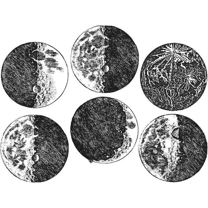 Enamel, Ceramic & Glass Decals – Moons