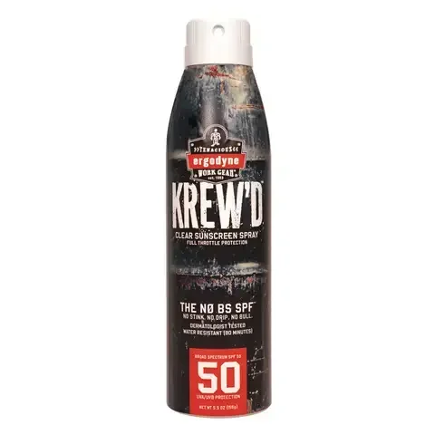 Ergodyne Krew’d White Sunscreen Spray 5.5 oz 12 pk