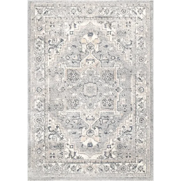 Essa Vintage Light Gray 9 ft. x 12 ft. Area Rug