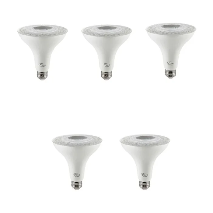 Euri Lighting 120-Watt Equivalent PAR38 Energy Star and Dimmable LED Light Bulb in Bright White 4000K (5-Pack)