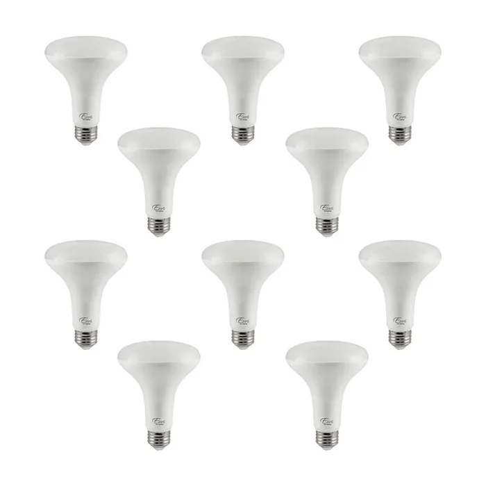 Euri Lighting 65-Watt Equivalent BR30 Energy Star and Dimmable LED Light Bulb in Warm White 2700K (10-Pack)