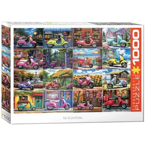 Eurographics 16 Scooters Jigsaw Puzzle Multicolored 1000 pc