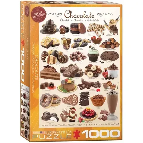 Eurographics Chocolate Jigsaw Puzzles Multicolored 1000 pc