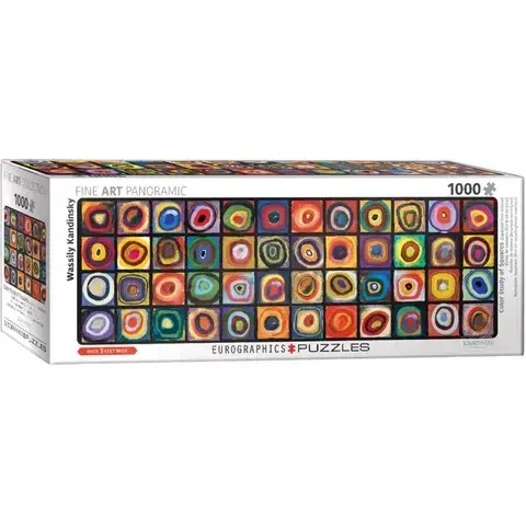 Eurographics Color Study of Squares Jigsaw Puzzles Multicolored 1000 pc