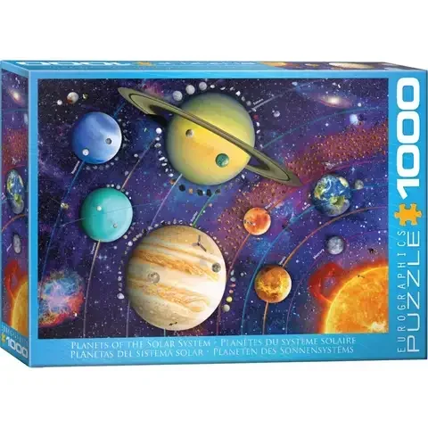 Eurographics Planets of the Solar System Jigsaw Puzzles Multicolored 1000 pc