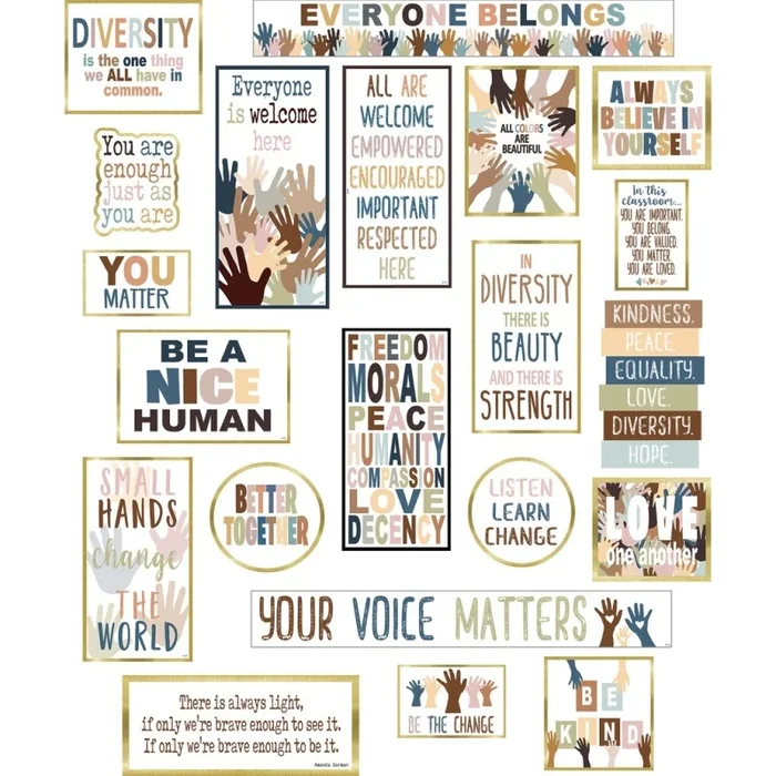 Everyone Is Welcome Diversity Mini Bulletin Board