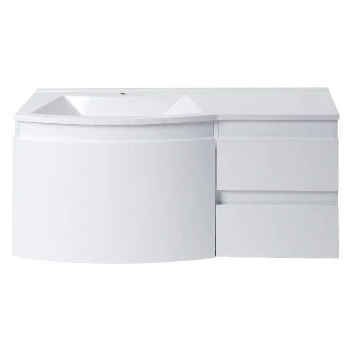 Eviva Boston 48 Inch White Wall-Mounted Bathroom Vanity