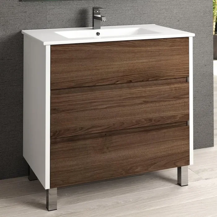 Eviva Majesty 32″ Bathroom Vanity with White Integrated Sink