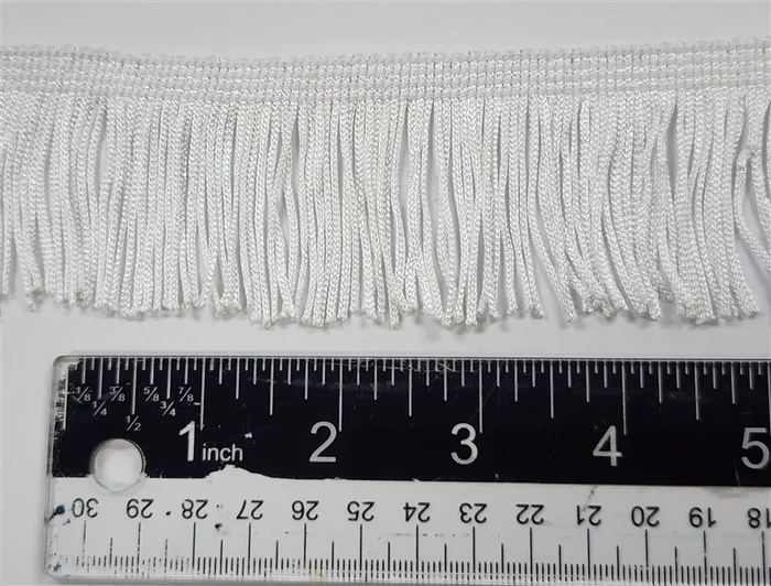 Fabric Fringe – White