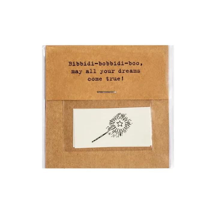 Fairy Wand Temporary Tattoo- Single Set of 2